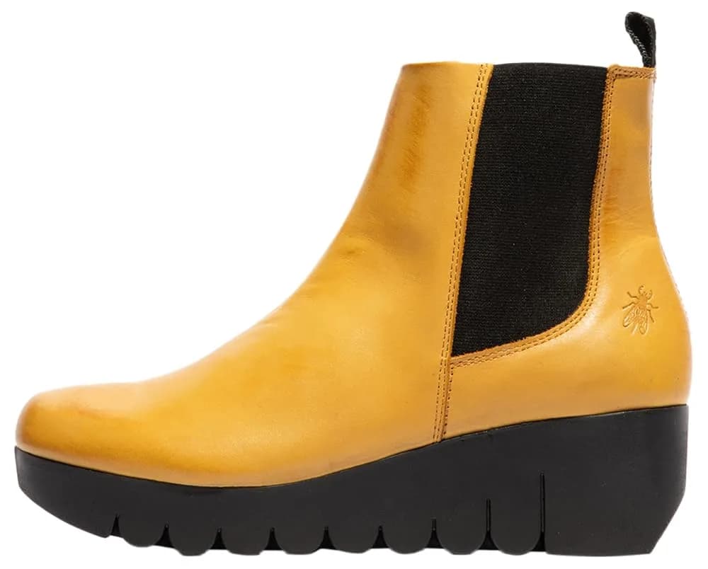 Fly London Vaze177fly Ankle Boot Brown 9/9.5 | Comfort & Style — Mustard / 7-7.5