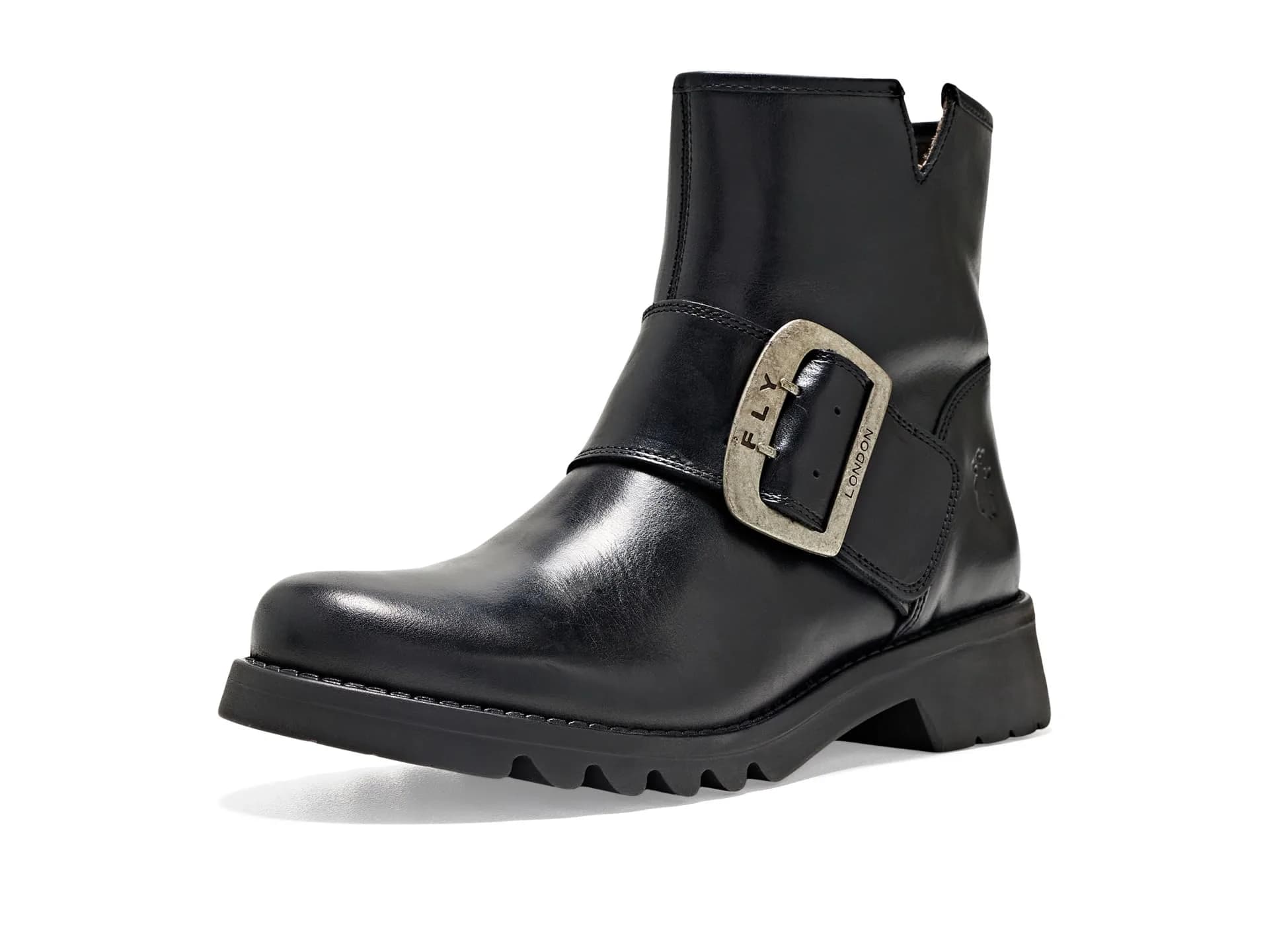 FLY London Womens RILY991FLY Black 9-9.5 | Modern Ankle Boot with Waterproof Leather
