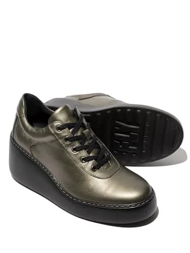 Fly London Dipo638fly Sneakers Graphite 7/7.5 | Lightweight Comfort with 2.5 Inch Wedge Heel thumbnail 4
