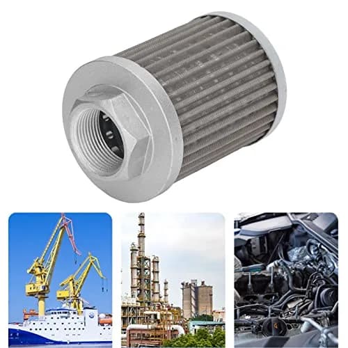 Fdit Hydraulic Suction Oil Filter Strainer 63L Min 0.02MPa | Stainless Steel, 80-180 μm Filtration, Tubular Connection thumbnail 2