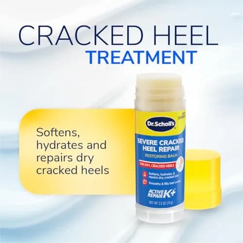 Dr. Scholl's Severe Cracked Heel Repair Foot Cream, Urea, 2.5oz (70.9g) | Deep Moisturizer for Dry, Cracked Heels thumbnail 2