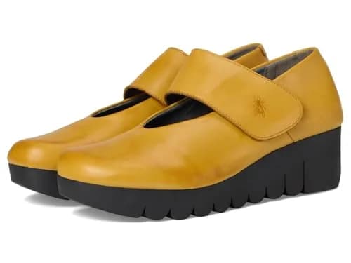 Fly London Vari188fly Mary Jane Flat Mustard 8/8.5 | Comfort & Style with Leather Uppers thumbnail 2