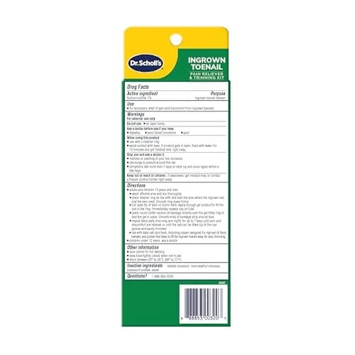 Dr. Scholl's Ingrown Toenail Pain Reliever & Trimming Kit 0.3 oz (8.87 ml) | Medicated Gel for Fast Pain Relief thumbnail 8