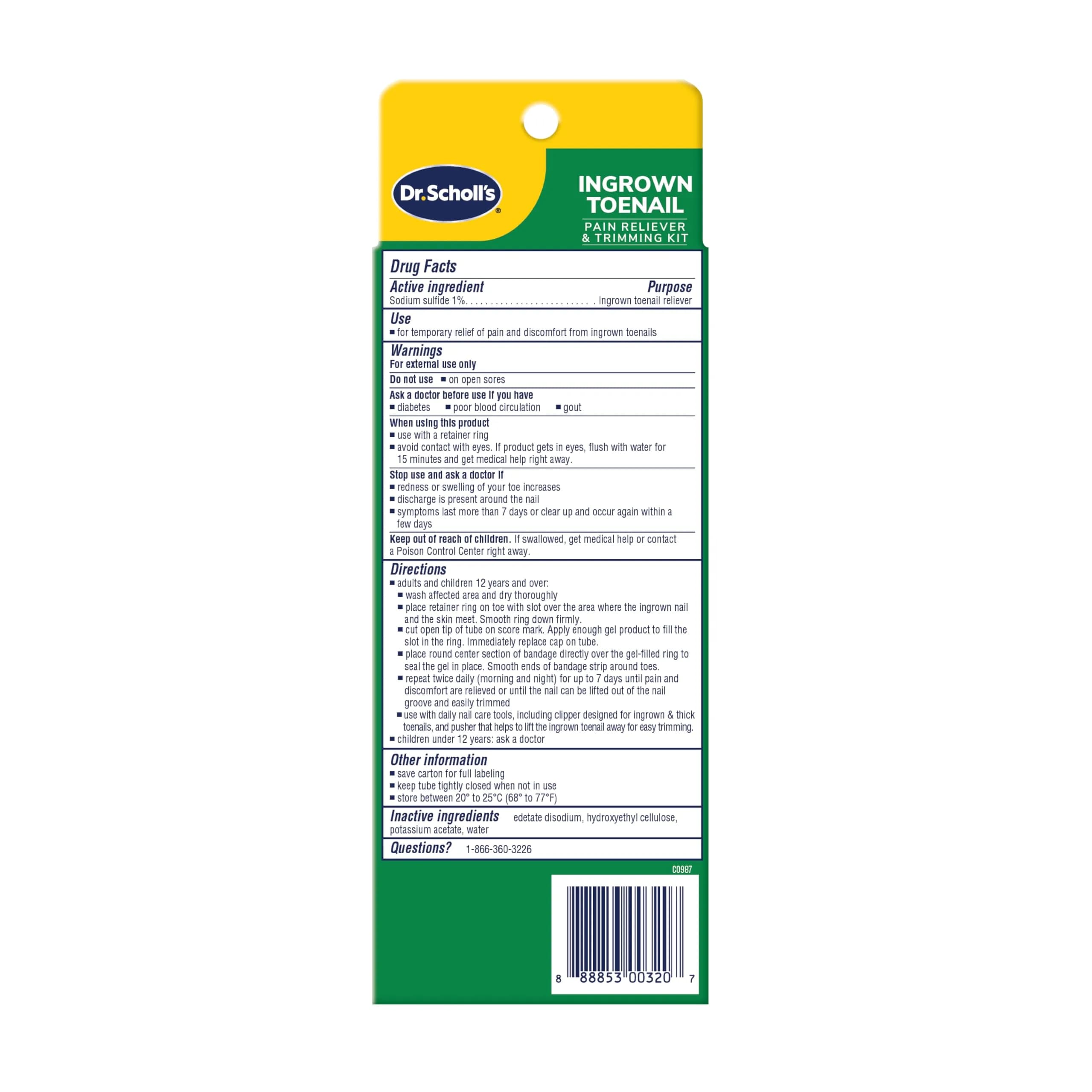 Dr. Scholl's Ingrown Toenail Pain Reliever & Trimming Kit 0.3 oz (8.87 ml) | Medicated Gel for Fast Pain Relief - view 8