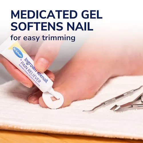 Dr. Scholl's Ingrown Toenail Pain Reliever & Trimming Kit 0.3 oz (8.87 ml) | Medicated Gel for Fast Pain Relief thumbnail 3