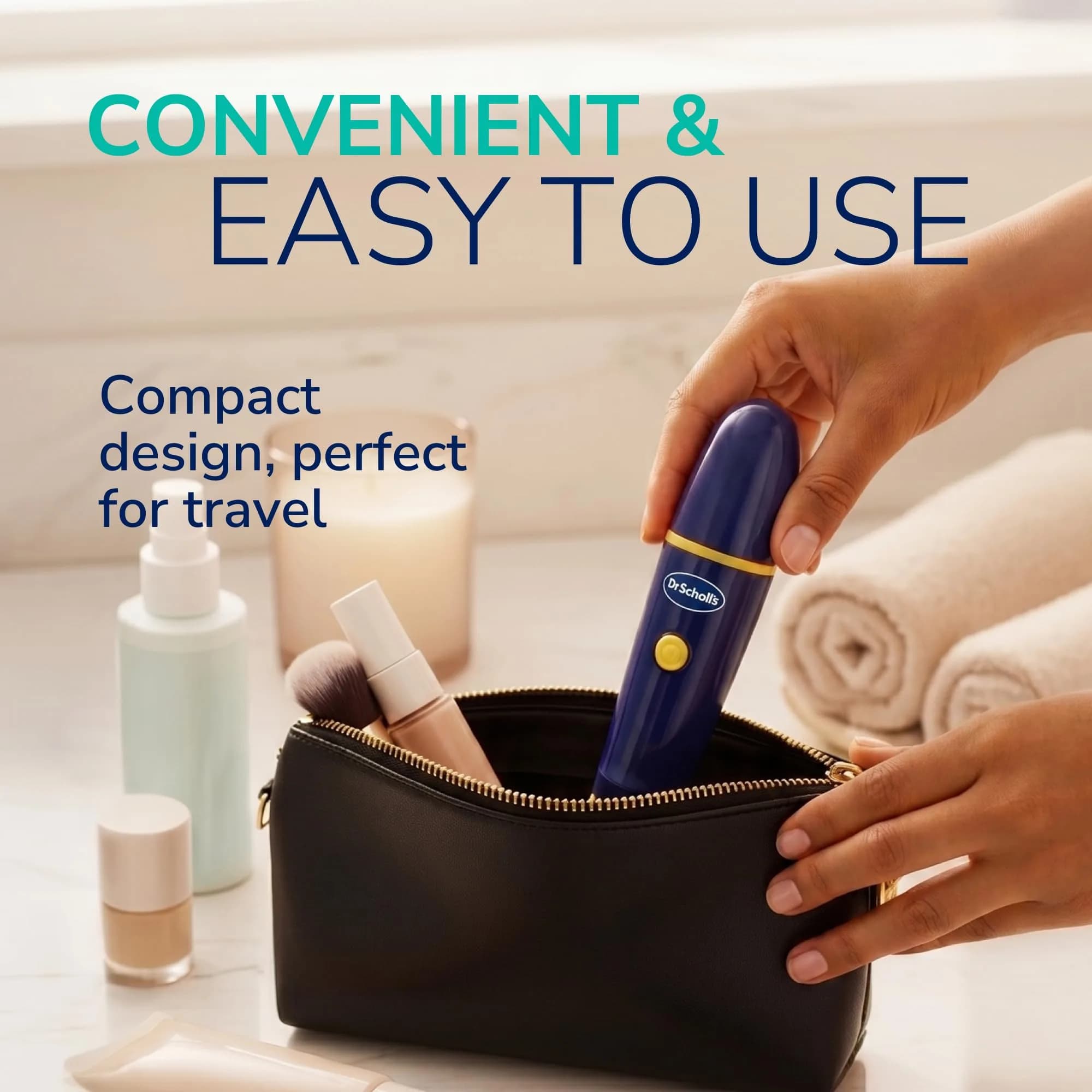 Dr. Scholl's Electronic Foot File with AAA Batteries Included | Removes Callused Skin Effortlessly - view 5