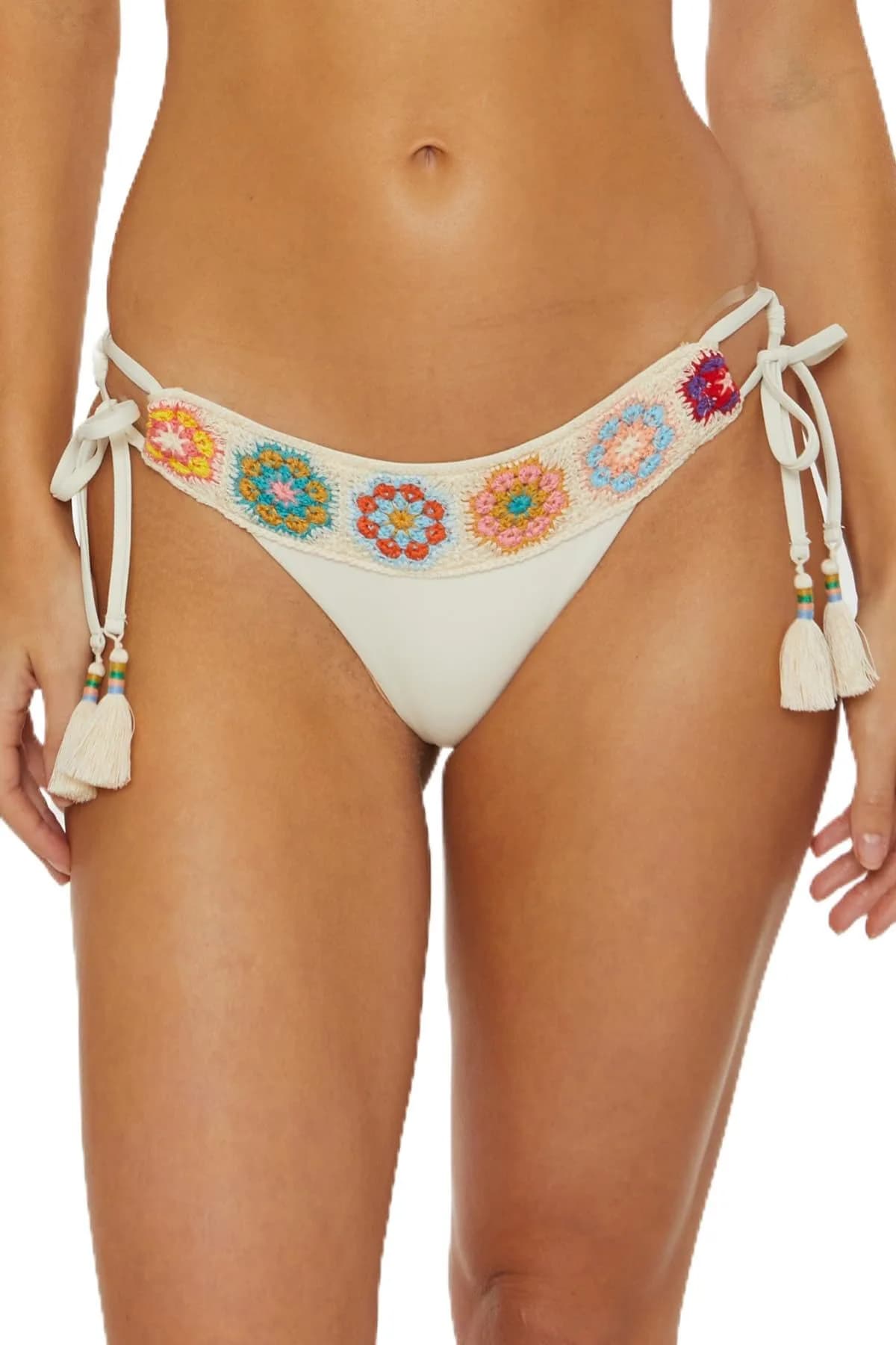 ISABELLA ROSE Women's 1969 Maui Tie Side Bikini Bottom Cheeky Coverage | Swimwear Separates for Women — Large