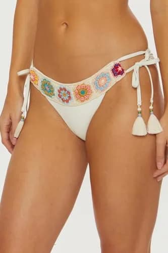 ISABELLA ROSE Women's 1969 Maui Tie Side Bikini Bottom Cheeky Coverage | Swimwear Separates for Women thumbnail 2