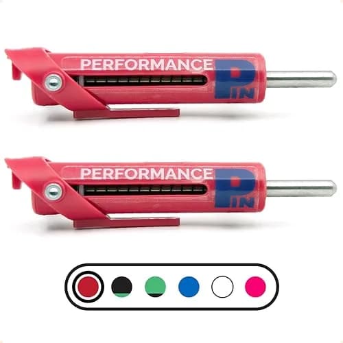 PERFORMANCE PIN Drop Set Pins for Gym 5/16" Diameter | Made in USA | Red thumbnail 1