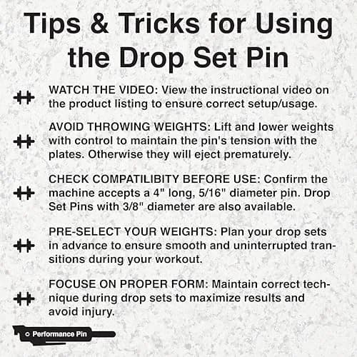 PERFORMANCE PIN Drop Set Pins for Gym 5/16" Diameter | Made in USA | Red thumbnail 8
