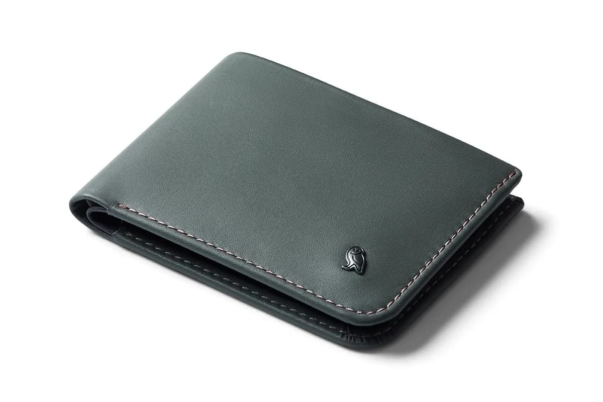 Bellroy Hide & Seek Slim Leather Bifold Wallet RFID Everglade | Classic Design, Slim Profile, Eco-Tanned Leather — Everglade