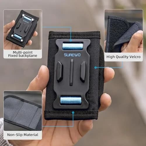SUREWO Osmo Pocket 3 Backpack Mount | Shoulder Strap Camera Clamp for DJI Osmo Pocket 3 thumbnail 4