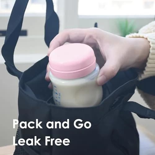 Maymom Solid Lids Aka Travel Caps with Sealing Ring for Avent Bottles, 6 Count Pink | BPA-Free & FDA Compliant thumbnail 7