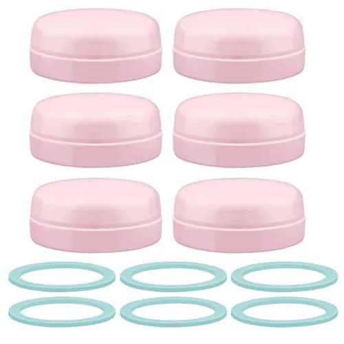 Maymom Solid Lids Aka Travel Caps with Sealing Ring for Avent Bottles, 6 Count Pink | BPA-Free & FDA Compliant thumbnail 9