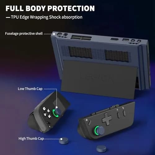 TUDIOW Protective Case for Lenovo Legion Go Gaming Handheld 2023, Blue | Ergonomic Grip & Full Protection thumbnail 6