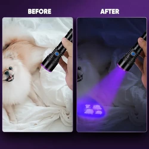 LUXNOVAQ 30W UV Flashlight USB Rechargeable 191g (6.7oz) | High-Intensity 365nm Blacklight thumbnail 5