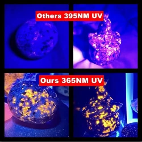 LUXNOVAQ 30W UV Flashlight USB Rechargeable 191g (6.7oz) | High-Intensity 365nm Blacklight thumbnail 3