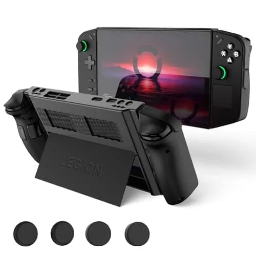 TUDIOW Protective Case for Lenovo Legion Go Gaming Handheld 2023, Black | Ergonomic Grip & Full Protection thumbnail 1