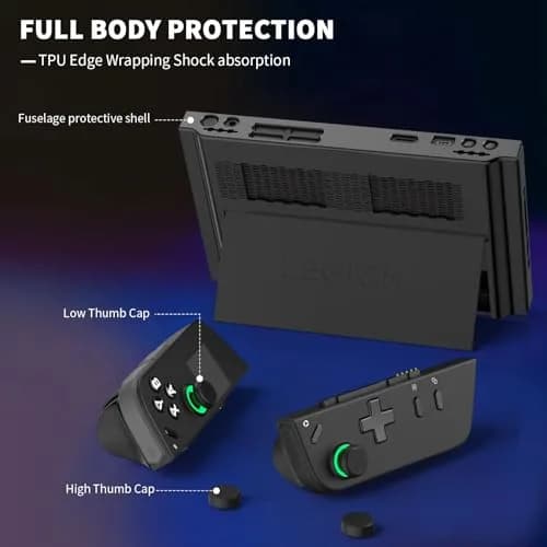 TUDIOW Protective Case for Lenovo Legion Go Gaming Handheld 2023, Black | Ergonomic Grip & Full Protection thumbnail 6