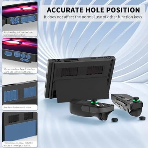 TUDIOW Protective Case for Lenovo Legion Go Gaming Handheld 2023, Black | Ergonomic Grip & Full Protection thumbnail 2