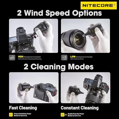 NITECORE BB Nano Portable Electronic Air Blower 99g (3.49 oz) | Powerful 2.6 kPa Dust Removal thumbnail 6