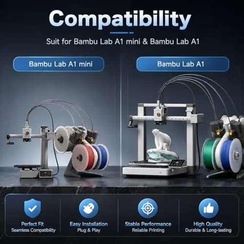 HIKUDIY 0.8mm Hotend Kit for Bambu Lab A1/A1 Mini | High-Performance 3D Printer Parts thumbnail 8