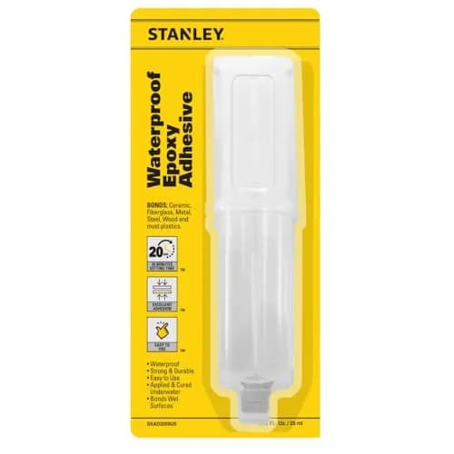 STANLEY Marine-Grade Epoxy - Underwater, Quick Cure, Weather & Temperature Resistant 0.85 oz | Marine-Grade Bonding Solution thumbnail 1