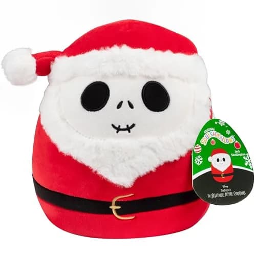 Squishmallows 8-Inch Jack Skellington Plush | Halloween Nightmare Before Christmas Toy for Kids thumbnail 1
