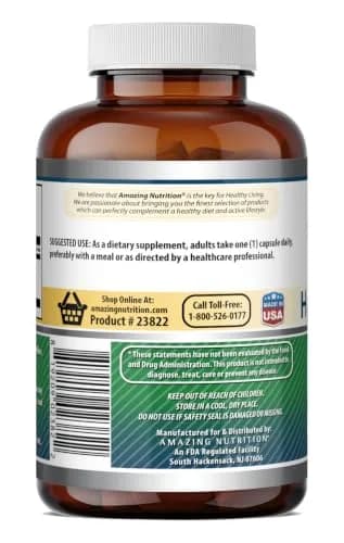 Amazing Nutrition Hyaluronic Acid 100 Mg Supplement | Capsules | Gluten-Free | Made in USA (360) thumbnail 3