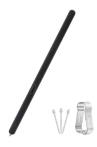 SLQ Slim S Pen Fold Edition for Galaxy Z Fold 6/5 1.5mm Pen Tip with 3 Tips (Black) thumbnail 1