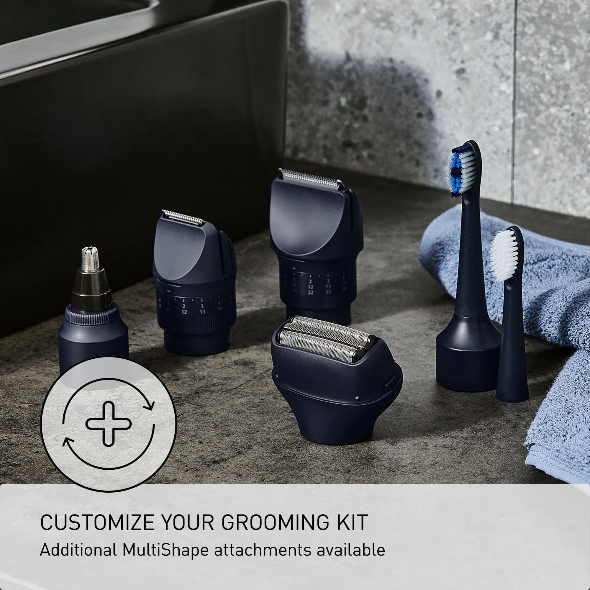 Panasonic MultiShape Beard & Hair Trimmer ER-ACKN2-HB with 58 Length Settings | Cordless Waterproof Wet/Dry Clipper for Men - view 6