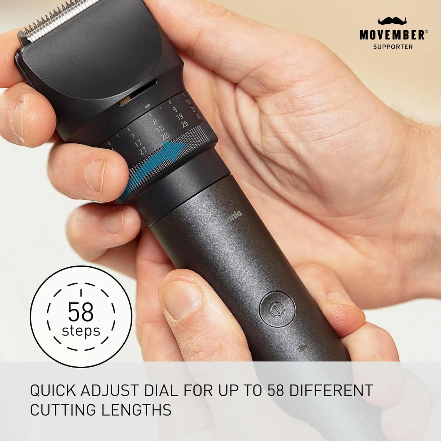 Panasonic MultiShape Beard & Hair Trimmer ER-ACKN2-HB with 58 Length Settings | Cordless Waterproof Wet/Dry Clipper for Men - view 2