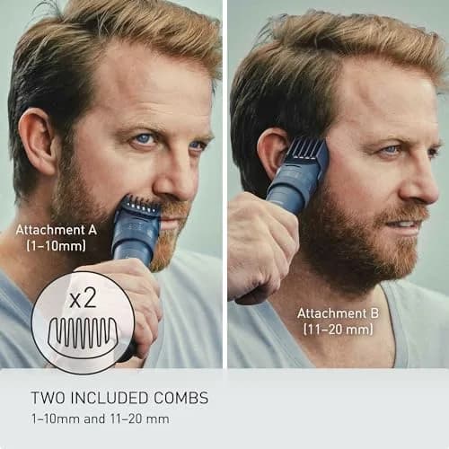 Panasonic MultiShape Beard & Hair Trimmer ER-ACKN1-HB | 39 Cutting Lengths, 0.5mm Precision, Wet/Dry Use thumbnail 3