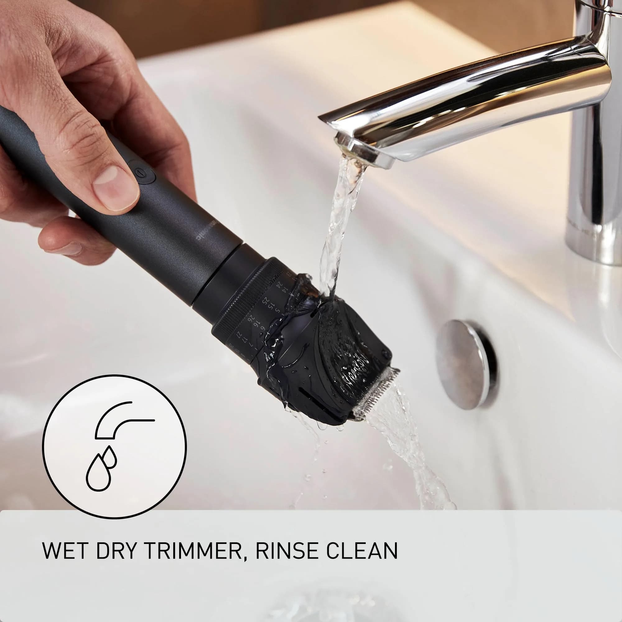 Panasonic MultiShape Beard & Hair Trimmer ER-ACKN1-HB | 39 Cutting Lengths, 0.5mm Precision, Wet/Dry Use - view 4