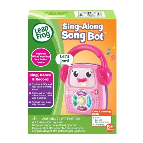 LeapFrog Sing-Along Song Bot, Pink 10.4 cm (4.1") x 14.0 cm (5.5") x 4.7 cm (1.9") | Educational Learning Toy for Toddlers thumbnail 7