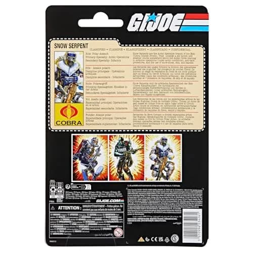 G.I. Joe Classified Series Retro Cardback Snow Serpent 6-inch Action Figure with Accessories | Collectible Toy for Fans thumbnail 3