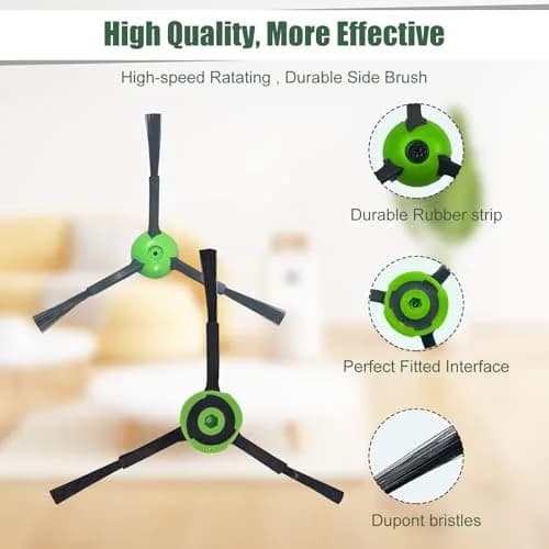 Detetap Replacement Side Brushes for iRobot Roomba i & j & e Series (Pack of 3) | Deep Cleaning for Indian Homes thumbnail 4