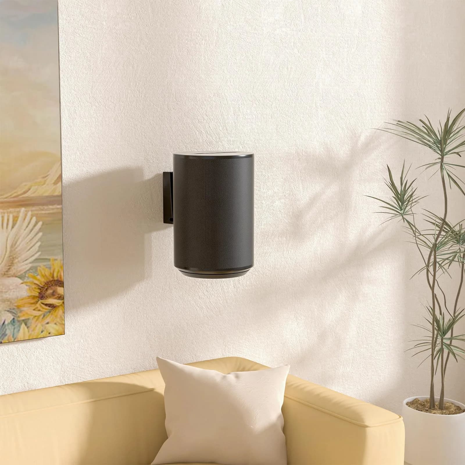 PUTORSEN Speaker Wall Mount for Sonos Era 100, Tilt & Swivel, 1 Pack Black | Metal Bracket for Better Audio - view 7