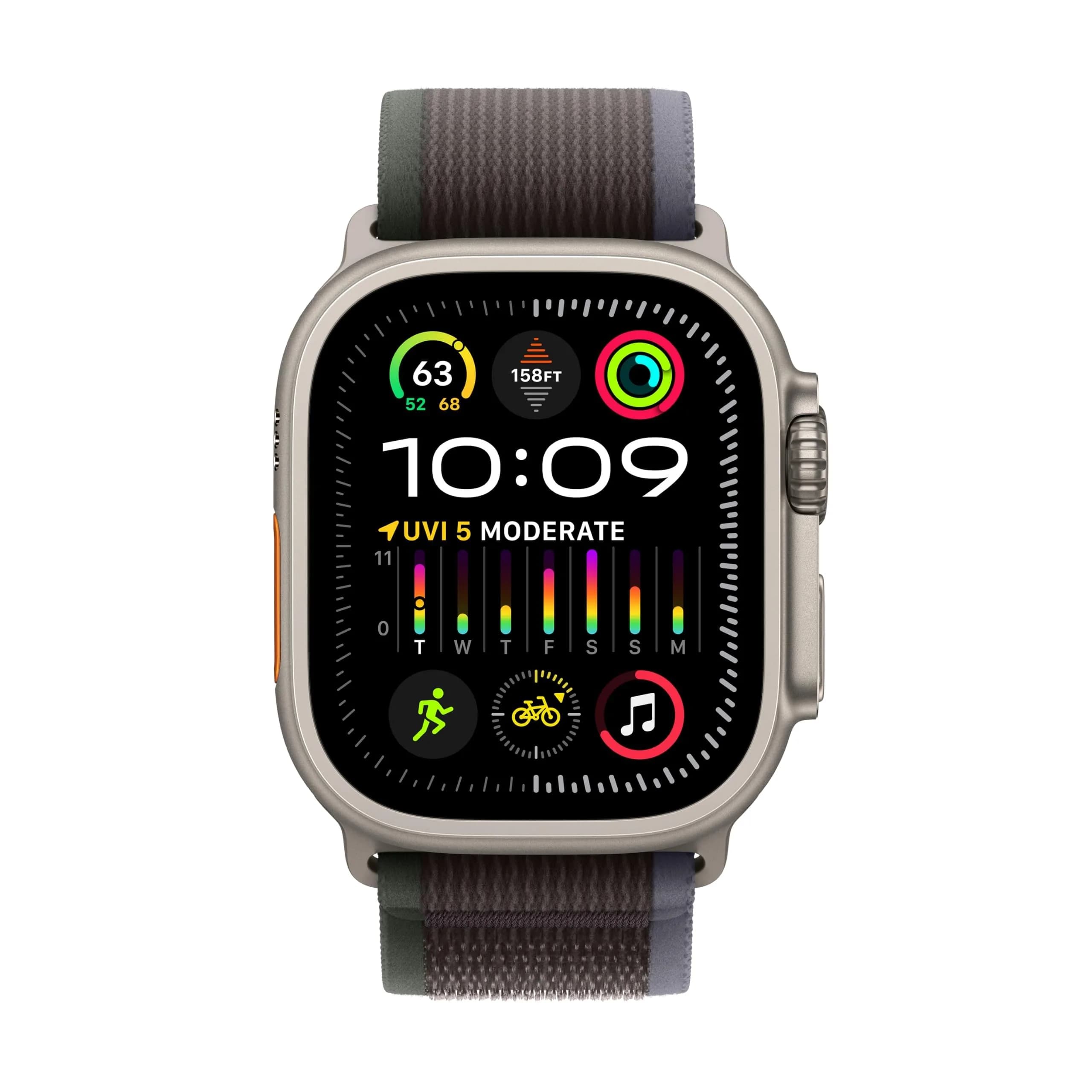 Apple Watch Ultra 2 Smartwatch - Titanium Case & Blue/Black Trail Loop (M/L) - view 2