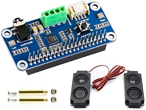 Wonrabai WM8960 Hi-Fi Sound Card HAT for Raspberry Pi 5/4B/3B+/3B/Pi Zero 2W/ Zero W/Pico W/Pico 2W, Stereo Encode/Decode, Play/Record, Drives Speakers | 96kHz Sample Rate thumbnail 9