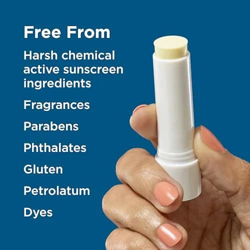 BLUE LIZARD Mineral SPF 15 Lip Balm 3-Pack | Broad Spectrum Sun Protection, Natural Coconut Flavor, 8 Natural Oils thumbnail 6