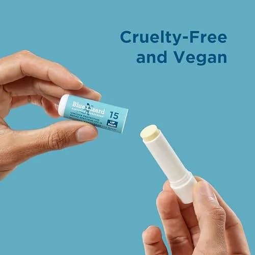 BLUE LIZARD Mineral SPF 15 Lip Balm 3-Pack | Broad Spectrum Sun Protection, Natural Coconut Flavor, 8 Natural Oils thumbnail 3