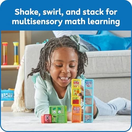 hand2mind Numberblocks One to Five Sensory Bottles, Ages 3+ | 5-Pack, Multicolor thumbnail 4