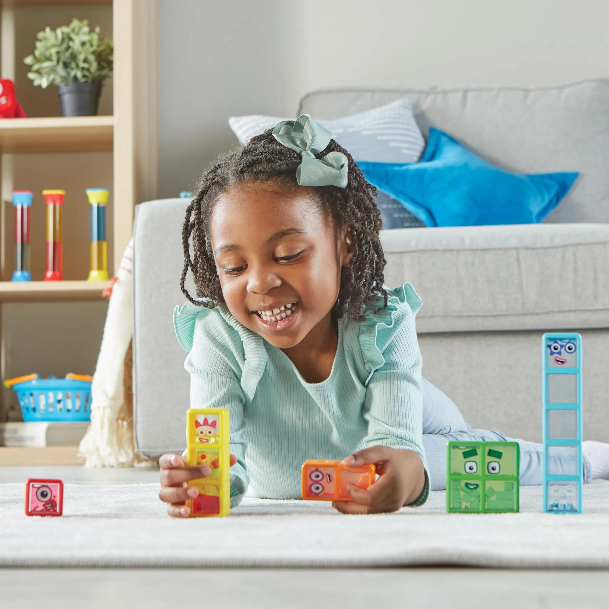 hand2mind Numberblocks One to Five Sensory Bottles, Ages 3+ | 5-Pack, Multicolor - view 7
