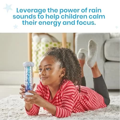 Learning Resources Calming Sounds Sensory Tubes Rain Sound Fidget Tubes Ages 3+ | Soothing Rain & Storm Sounds for Mindfulness thumbnail 5