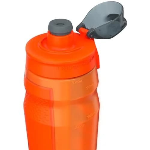 Under Armour 32oz Playmaker Squeeze Water Bottle | Leak-Proof, One-Hand Operation, Blaze Orange thumbnail 5