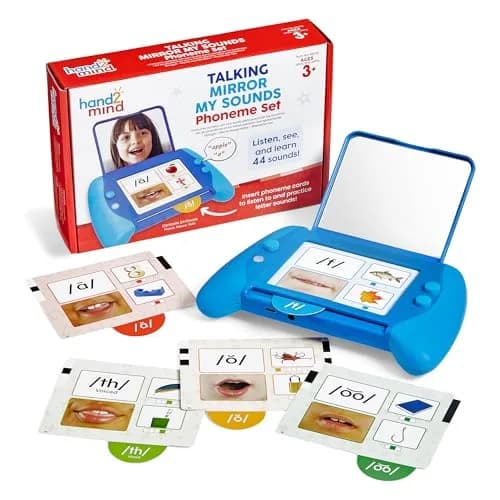 hand2mind Talking Mirror My Sounds Phoneme Set, Ages 3+ | Phonemic Awareness & Early Literacy thumbnail 1