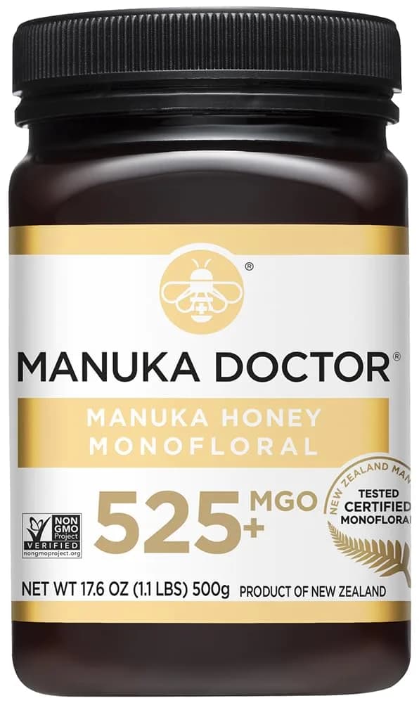 Manuka Doctor Raw Manuka Honey MGO 525+ | Traceable, 17.6 oz | Supports Immunity & Energy