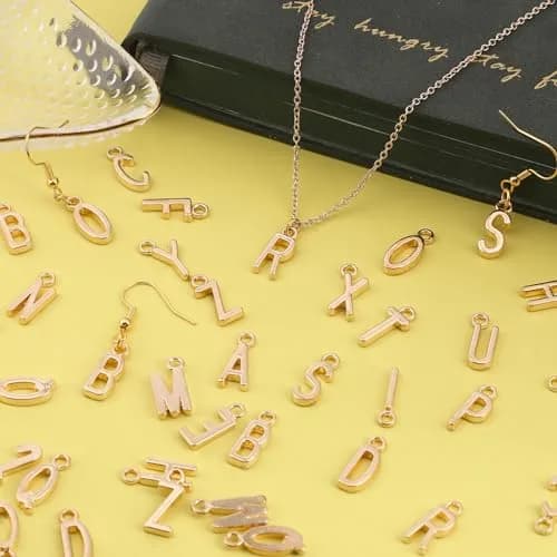 SANNIX Letter Charms Alphabet ABC 156Pcs | Durable Zinc Alloy Jewelry Charms for DIY thumbnail 5