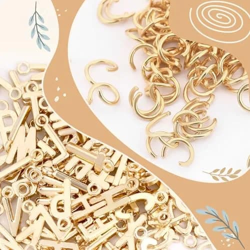 SANNIX Letter Charms Alphabet ABC 156Pcs | Durable Zinc Alloy Jewelry Charms for DIY thumbnail 3